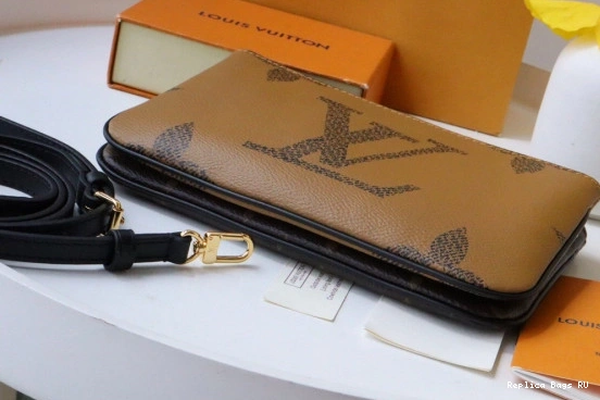 Affordable VUITTON POCHETTE LOUIS ZIP DOUBLE 0730